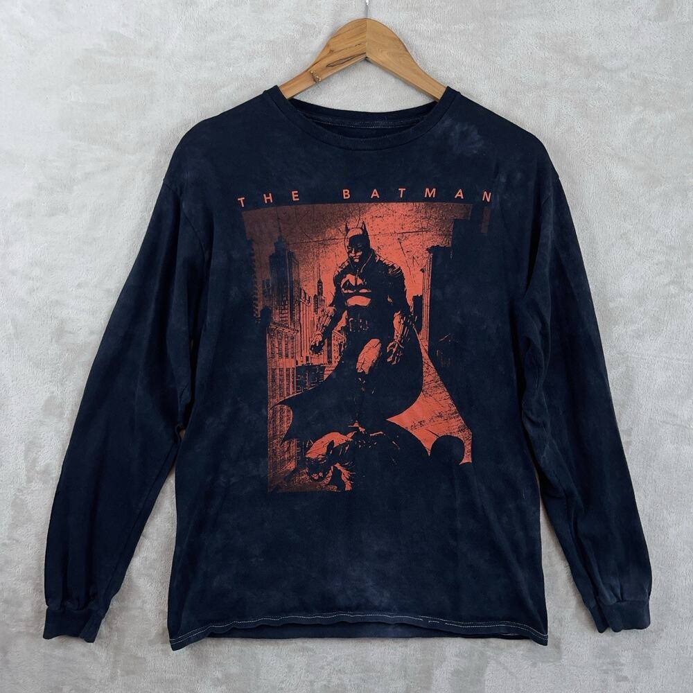 The Batman Official 2022 Movie Promo Long Sleeve Men's Shirt Med DC Gothcore